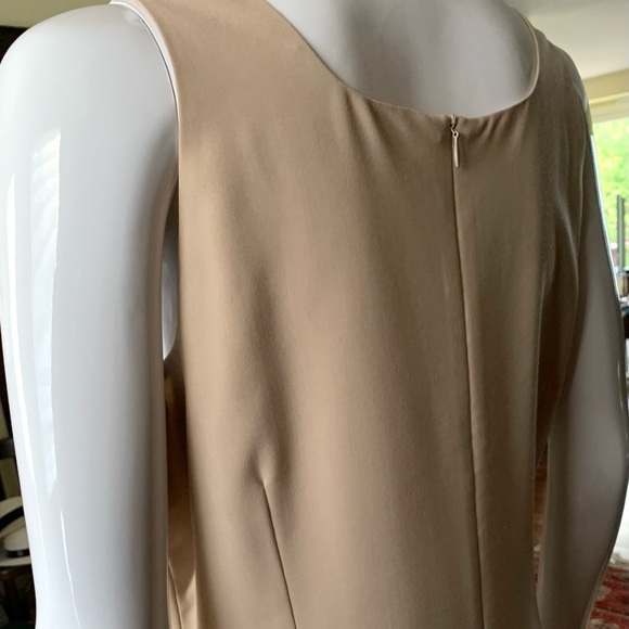 Beymen Natural tan color 48% wool blend sleeveless dress at knee Eu 42 US 10 - Picture 15 of 15